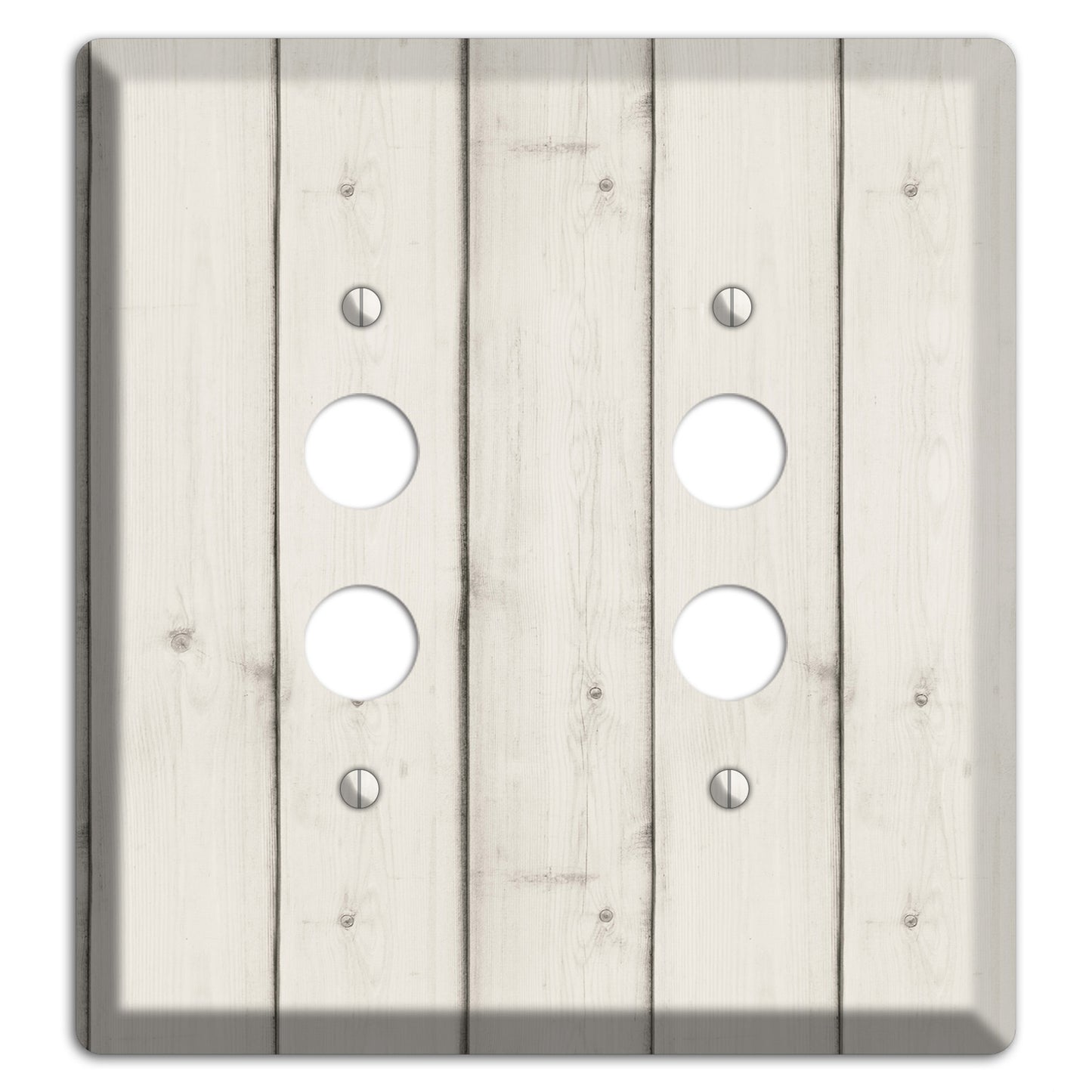 Satin Linen Antique 2 Pushbutton Wallplate