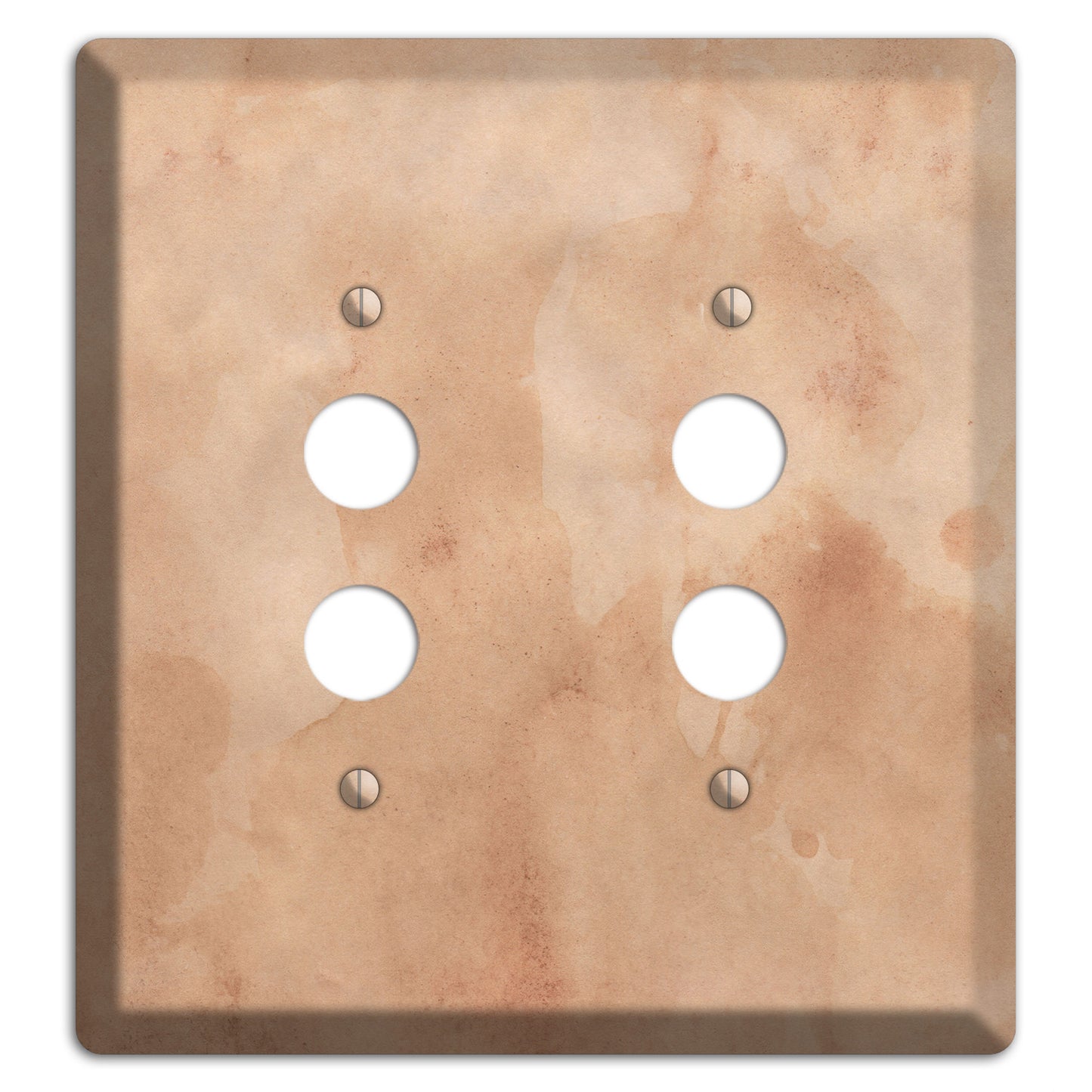 Aged Paper 1 2 Pushbutton Wallplate