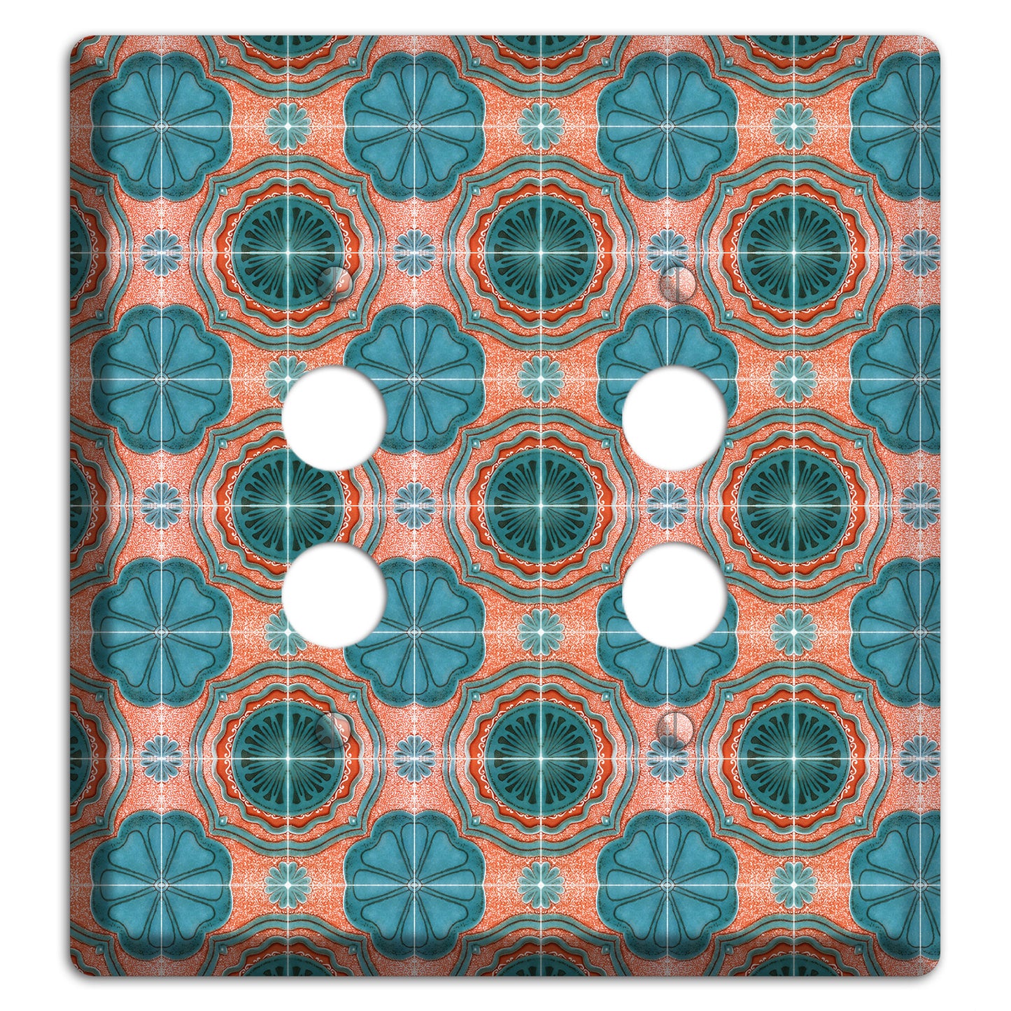 Tavira Tiles 3 2 Pushbutton Wallplate