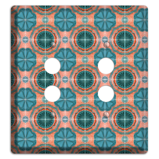 Tavira Tiles 3 2 Pushbutton Wallplate