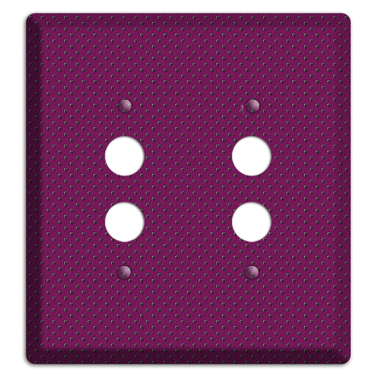 Purple Small Dots 2 Pushbutton Wallplate