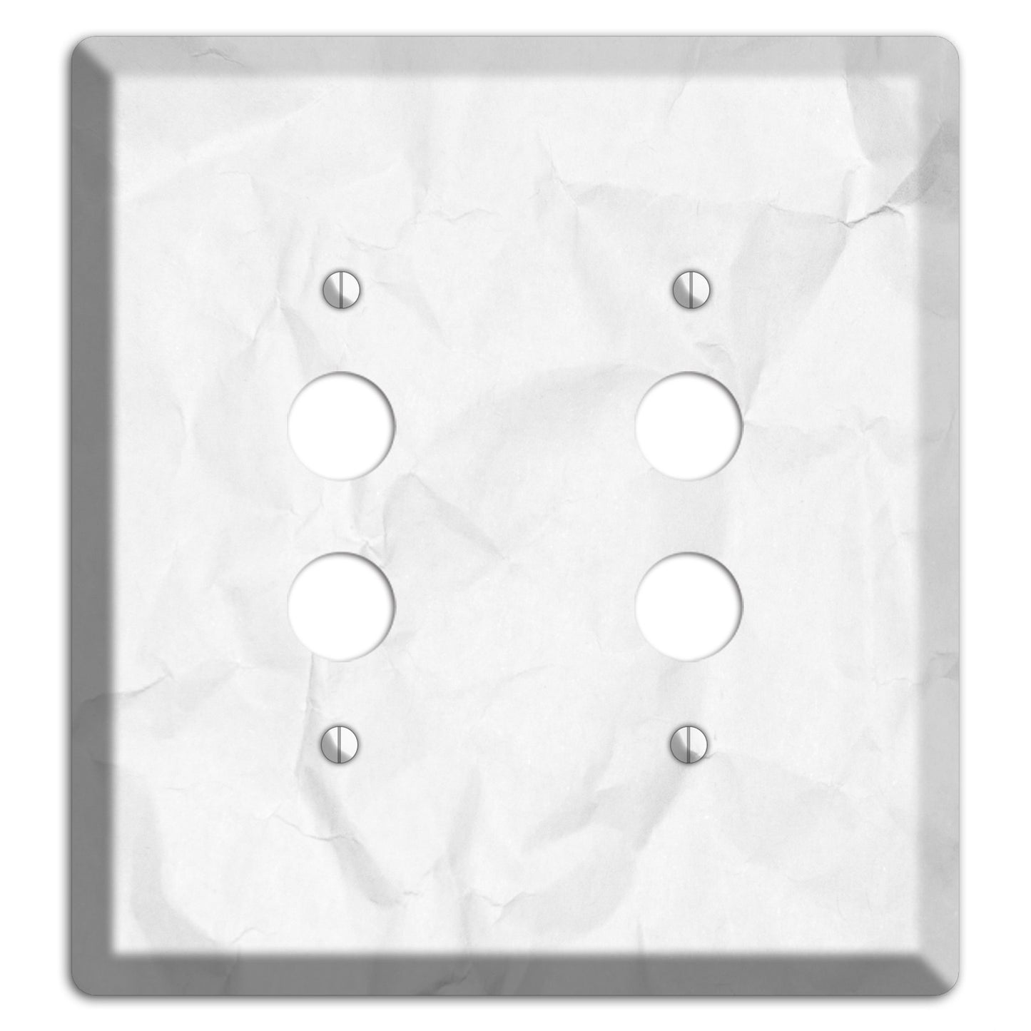 Seashell Crinkled Paper 2 Pushbutton Wallplate