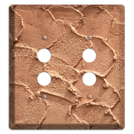 Plaster 5 2 Pushbutton Wallplate