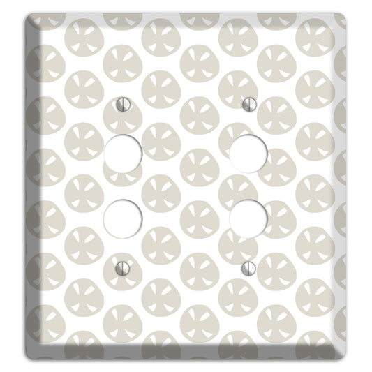 Simple Scandanavian Style LL 2 Pushbutton Wallplate