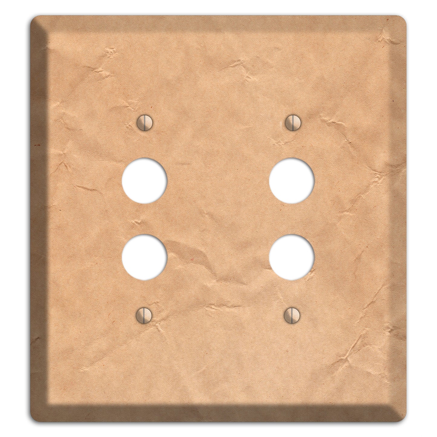 Aged Paper 6 2 Pushbutton Wallplate