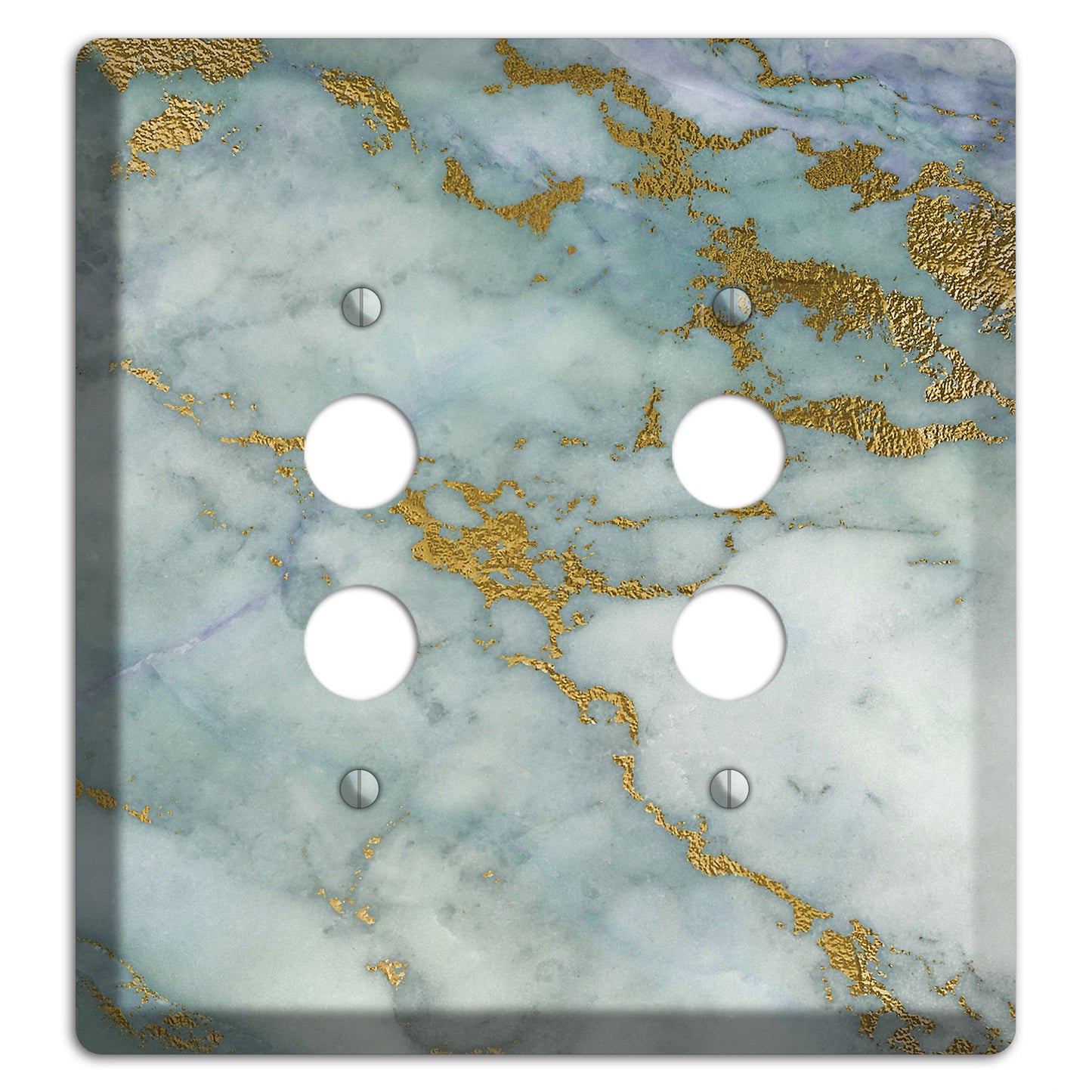 Tower Gray Marble 2 Pushbutton Wallplate