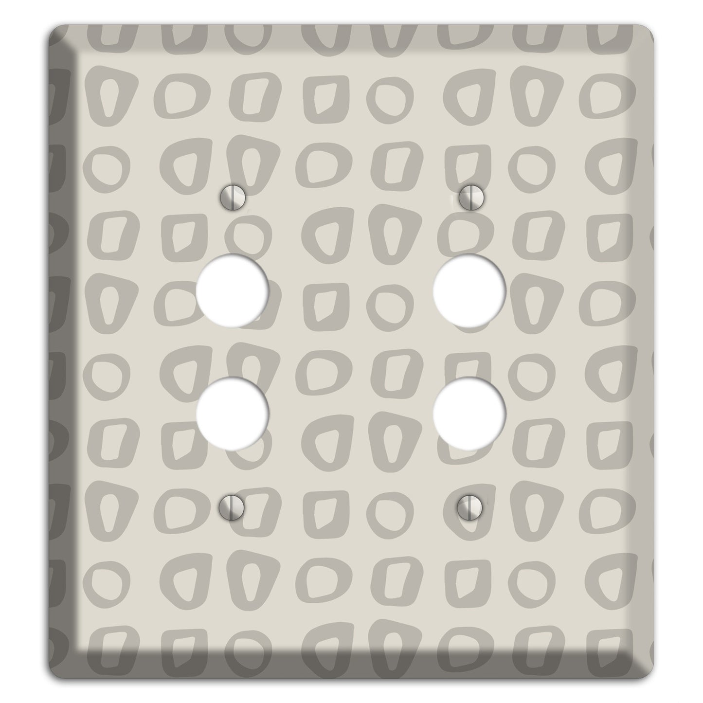 Simple Scandanavian Style V 2 Pushbutton Wallplate