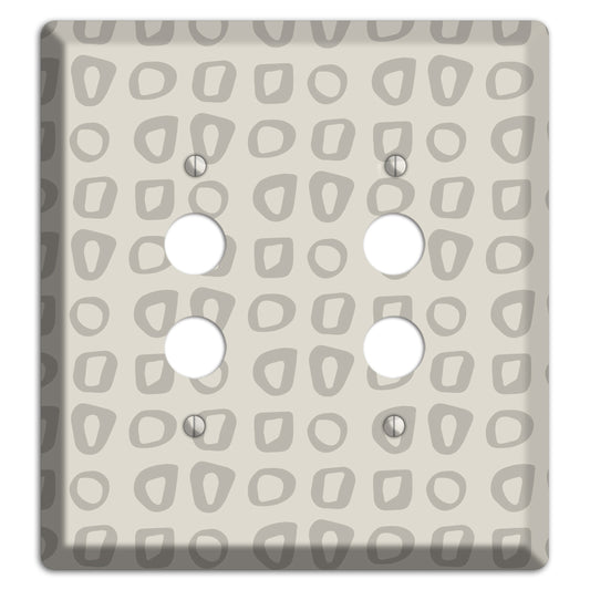 Simple Scandanavian Style V 2 Pushbutton Wallplate