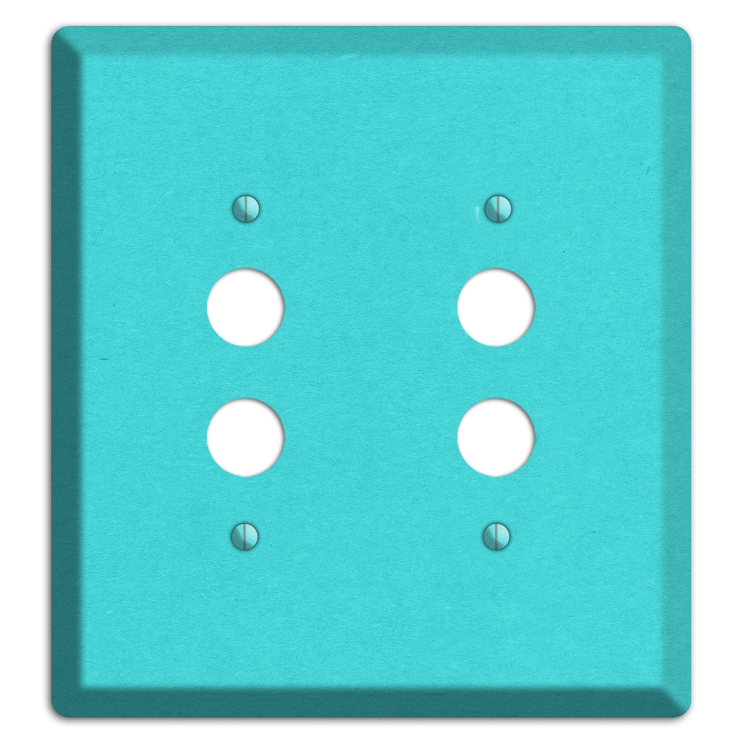 Turquoise Kraft 2 Pushbutton Wallplate