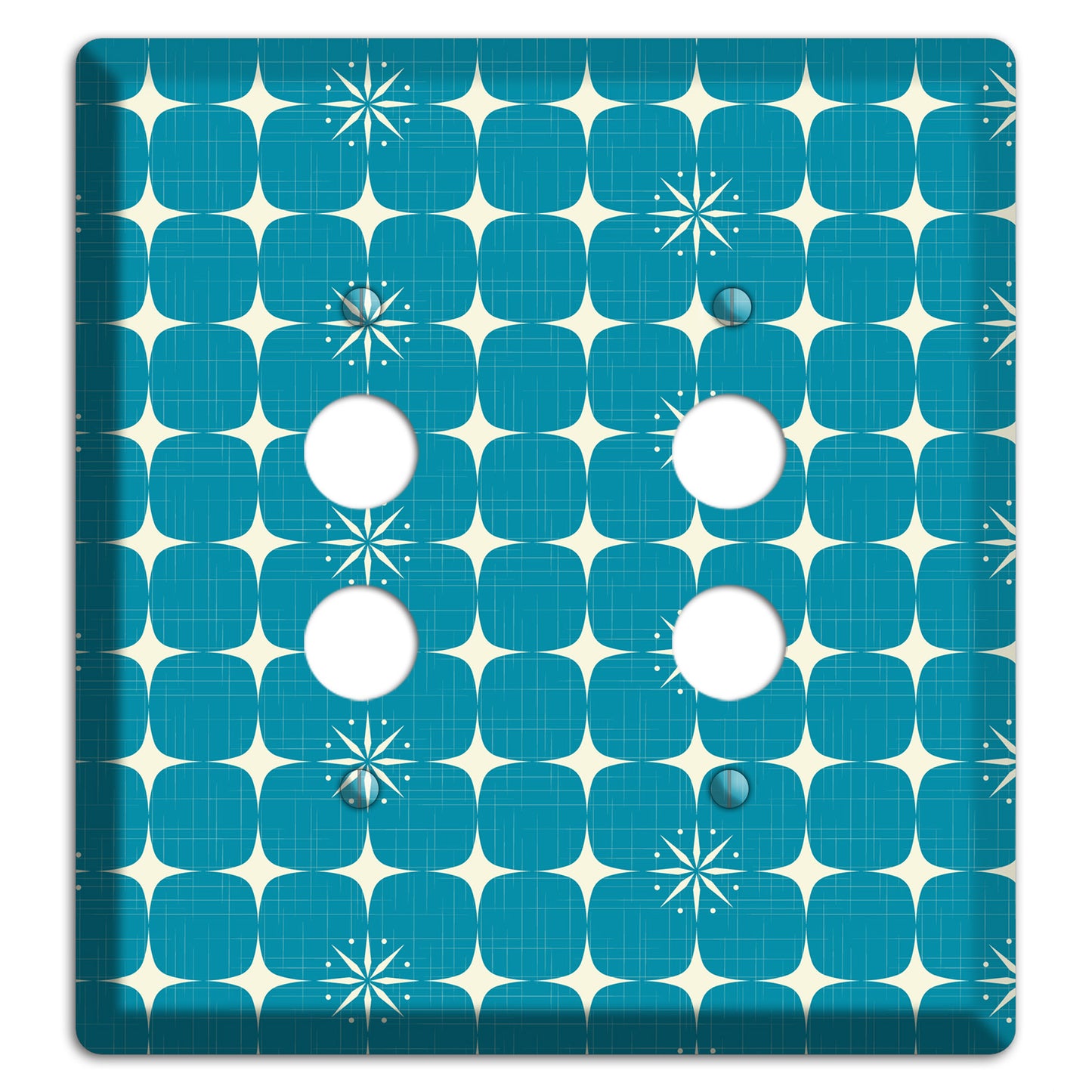 Blue Atomic 2 Pushbutton Wallplate