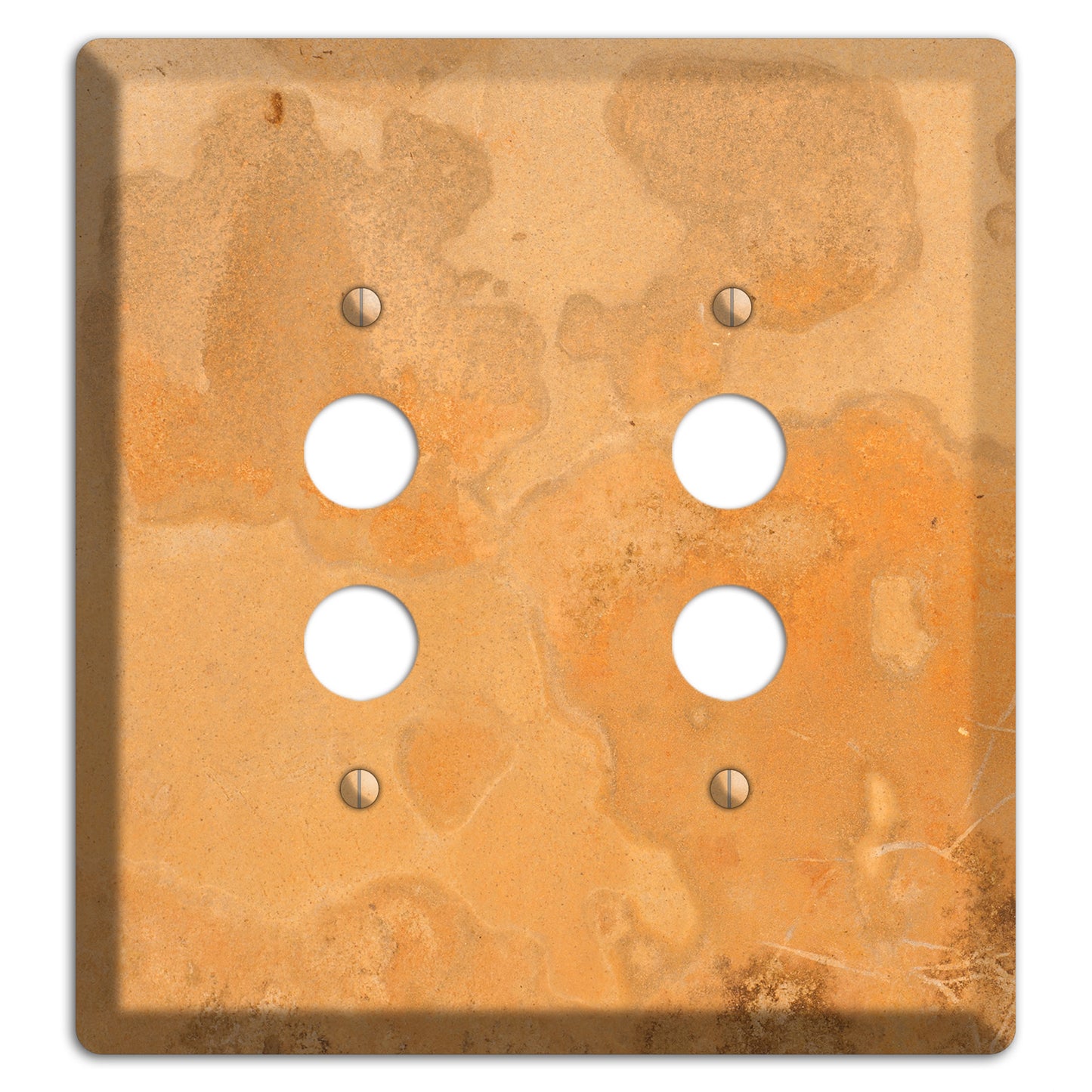 Tan Concrete 2 Pushbutton Wallplate