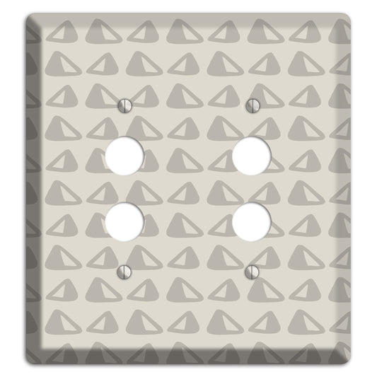 Simple Scandanavian Style NN 2 Pushbutton Wallplate