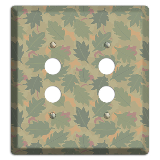 Wine Leaf Camo 2 Pushbutton Wallplate