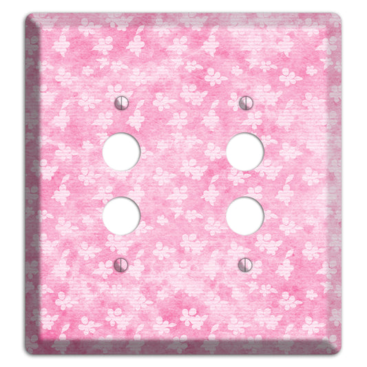 Cupid Pink Texture 2 Pushbutton Wallplate