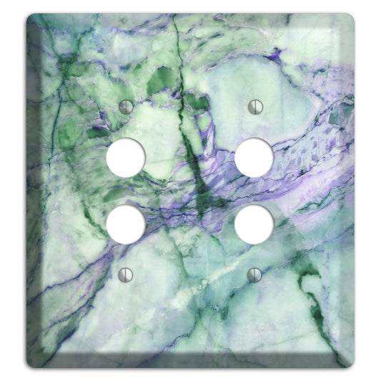 Powder Ash Marble 2 Pushbutton Wallplate