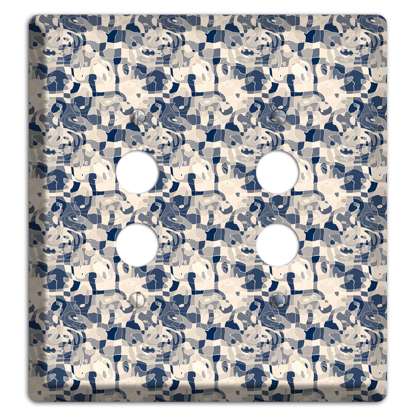 Multi Olive Bubble Dots 2 Pushbutton Wallplate