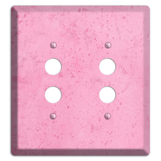 Illusion Pink Texture 2 Pushbutton Wallplate