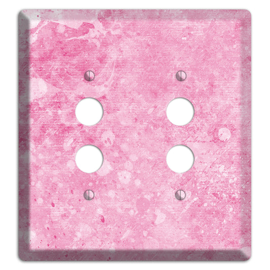 Wewak Pink Texture 2 Pushbutton Wallplate