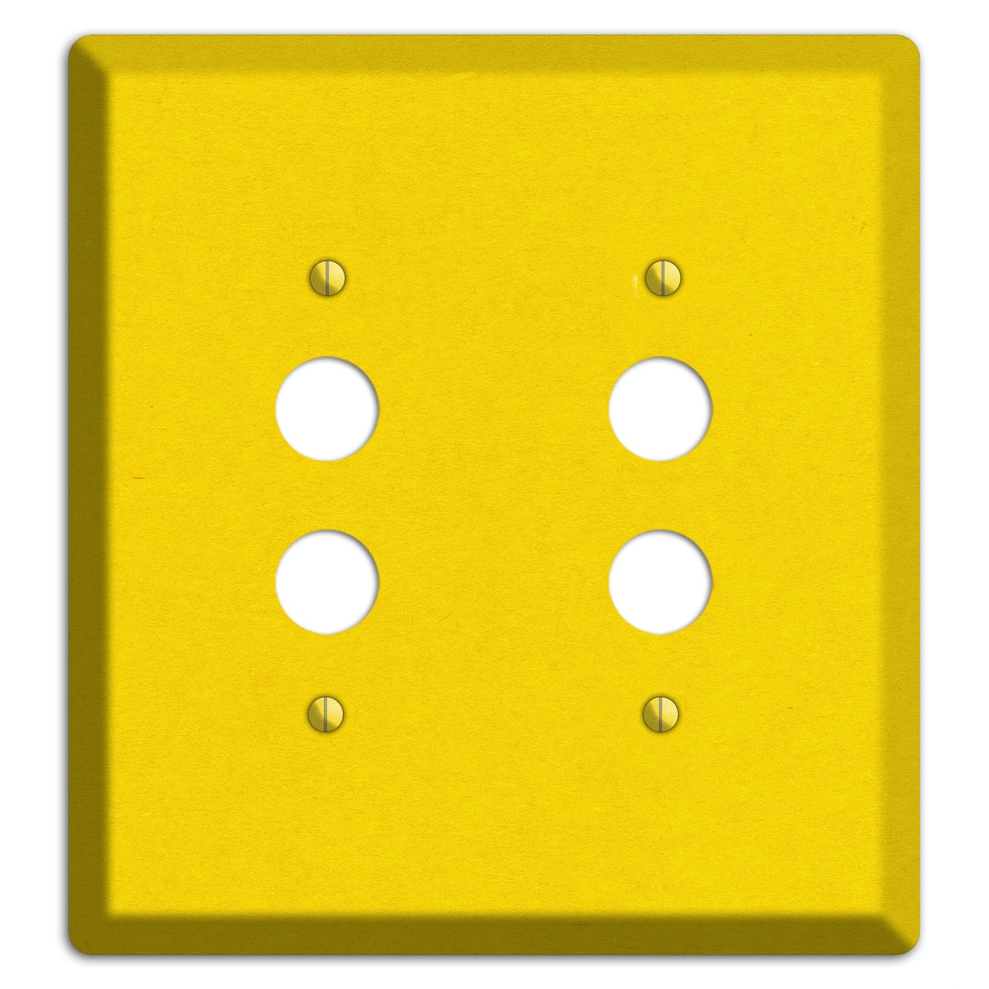 Tangerine Yellow Kraft 2 Pushbutton Wallplate