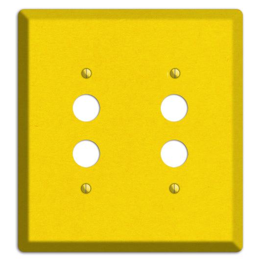 Tangerine Yellow Kraft 2 Pushbutton Wallplate