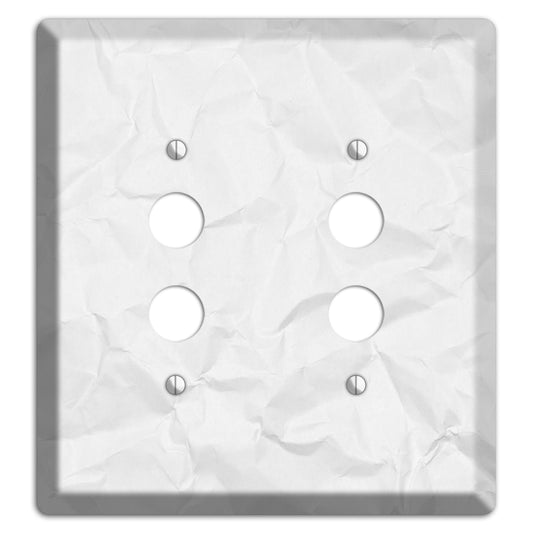 Gallery Crinkled Paper 2 Pushbutton Wallplate