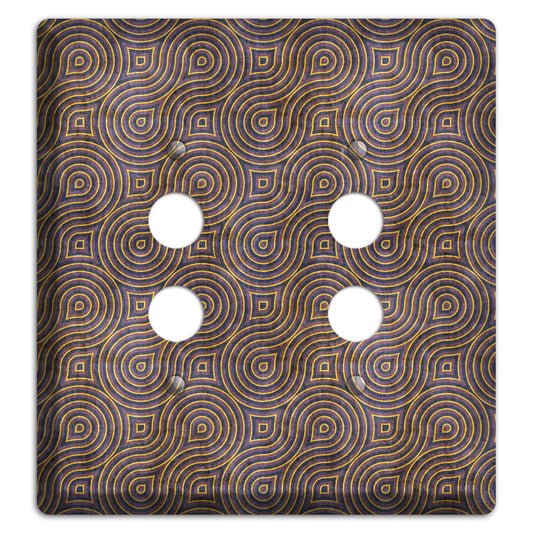 Purple Swirl 2 Pushbutton Wallplate