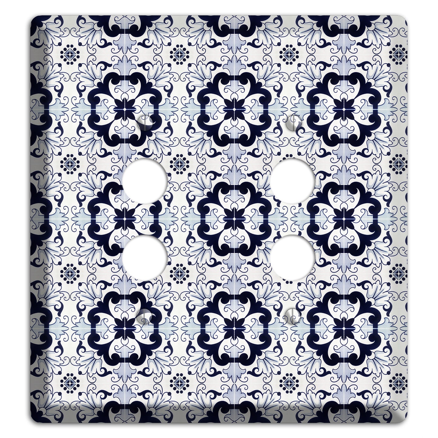 Tavira Tiles 7 2 Pushbutton Wallplate