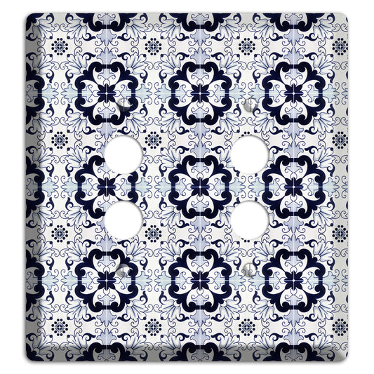 Tavira Tiles 7 2 Pushbutton Wallplate