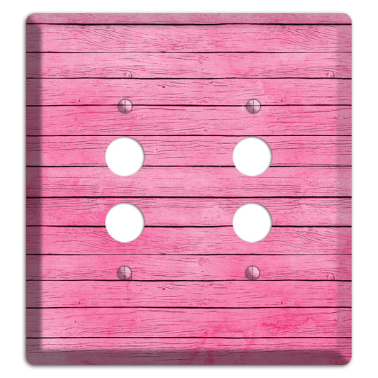 Carissma Pink Texture 2 Pushbutton Wallplate