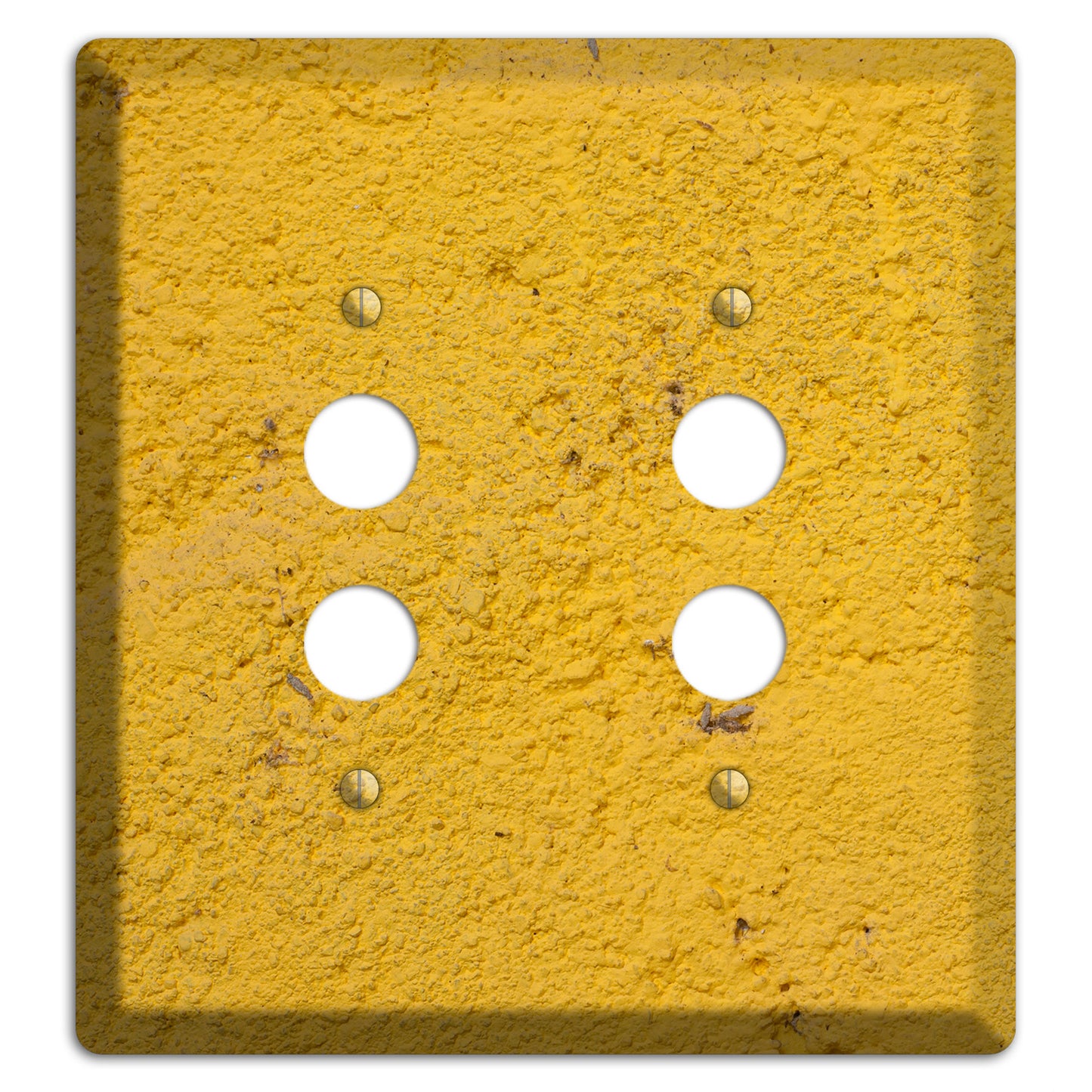 Yellow Concrete 2 Pushbutton Wallplate