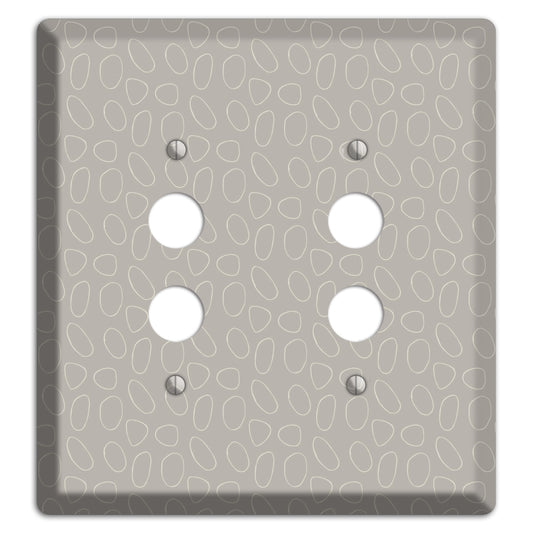 Simple Scandanavian Style E 2 Pushbutton Wallplate