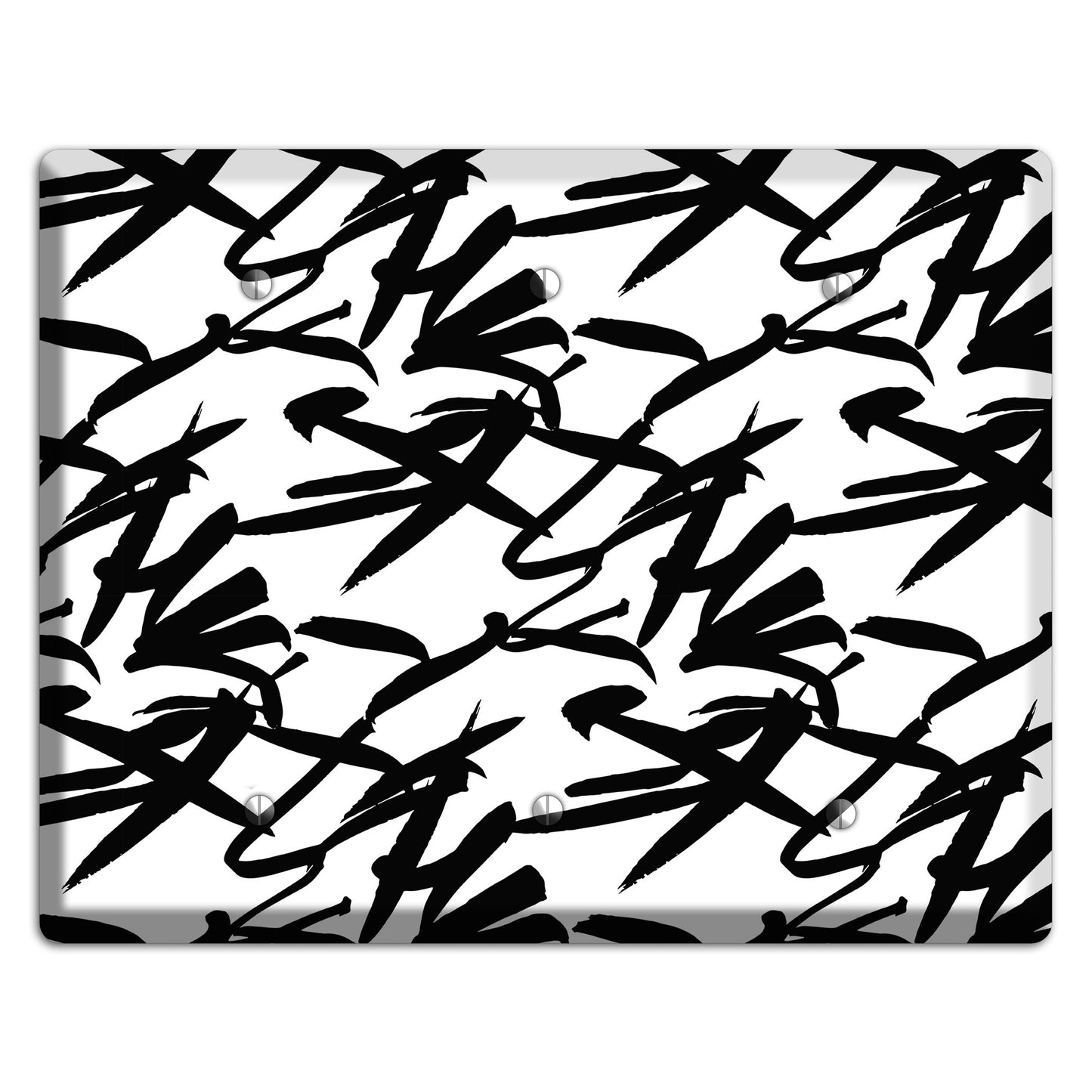 Ink Brushstrokes 2 3 Blank Wallplate