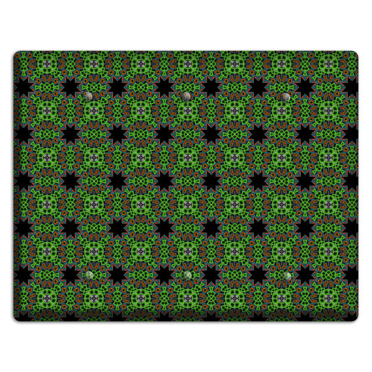 Green Foulard 2 3 Blank Wallplate