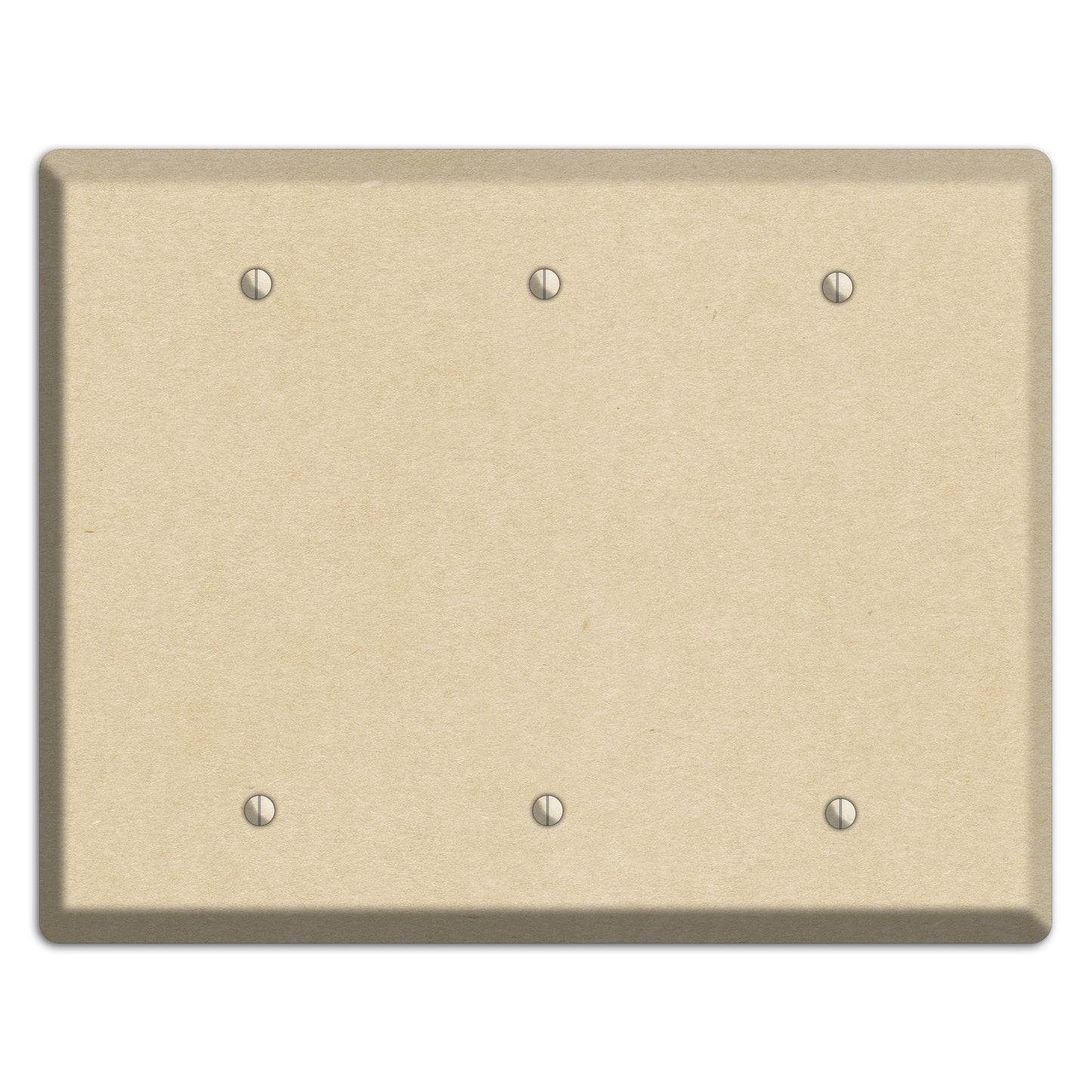 Double Pearl Lusta Kraft 3 Blank Wallplate