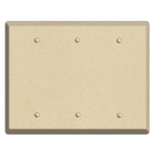 Double Pearl Lusta Kraft 3 Blank Wallplate