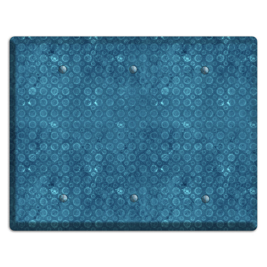 Turquoise Circles 3 Blank Wallplate