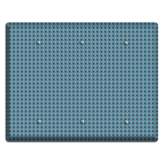 Blue Paw Prints 3 Blank Wallplate