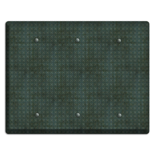 Dark Green Grunge Tiny Tiled Tapestry 4 3 Blank Wallplate