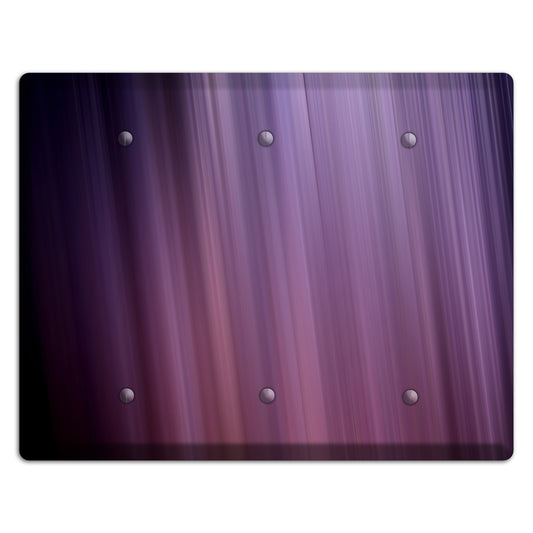 Eggplant Ray of Light 3 Blank Wallplate