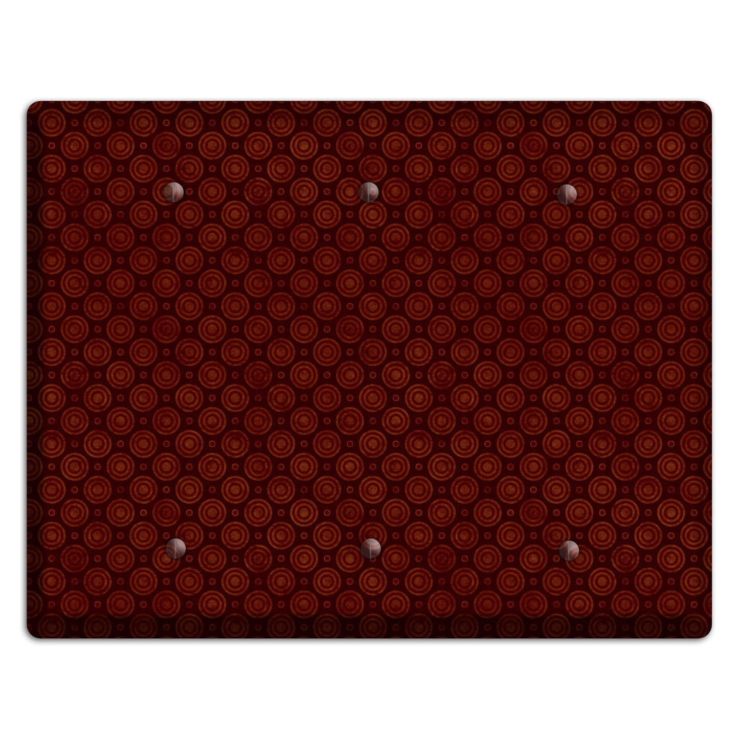 Maroon Circles 2 3 Blank Wallplate