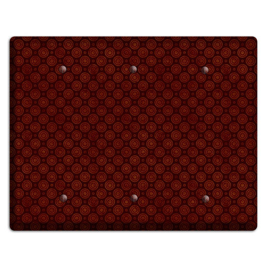 Maroon Circles 2 3 Blank Wallplate