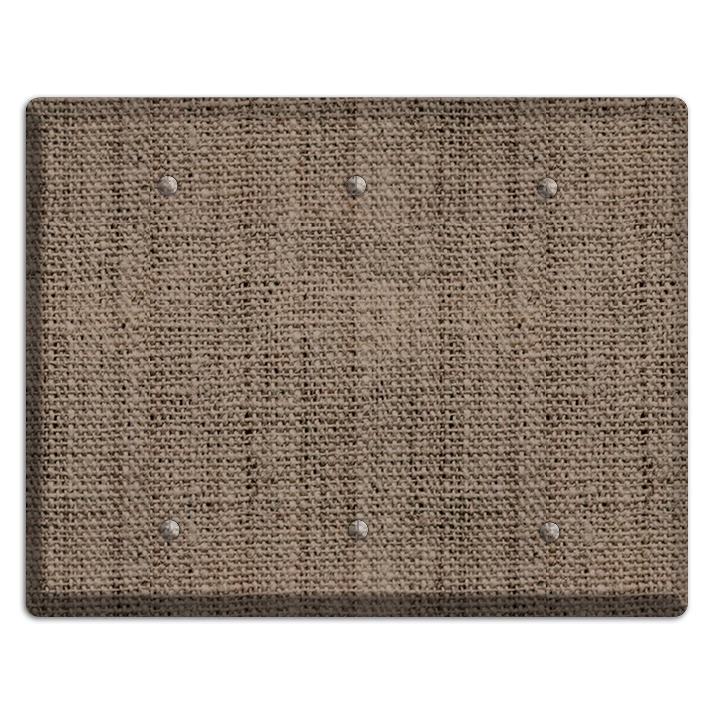 Coffee Burlap 3 Blank Wallplate