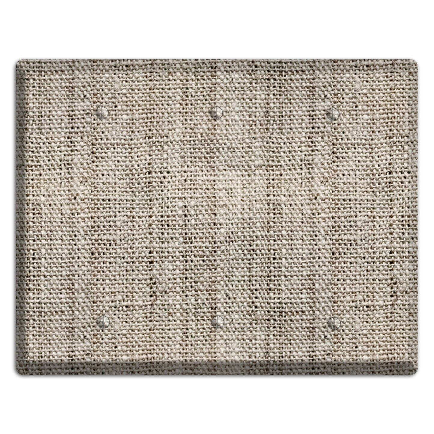 Niagara Burlap 3 Blank Wallplate