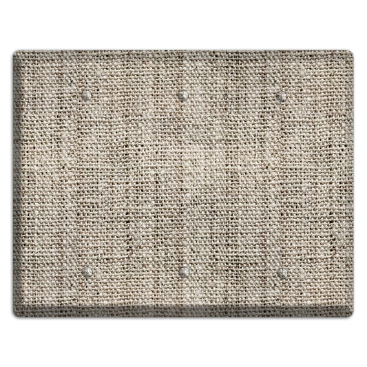 Niagara Burlap 3 Blank Wallplate