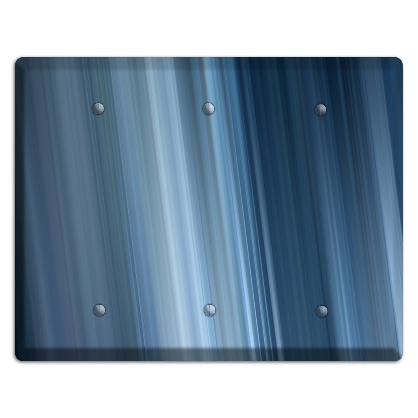 Dusty Blue Ray of Light 2 3 Blank Wallplate