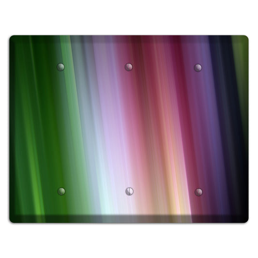 Green Lavender and Pink Ray of Light 3 Blank Wallplate