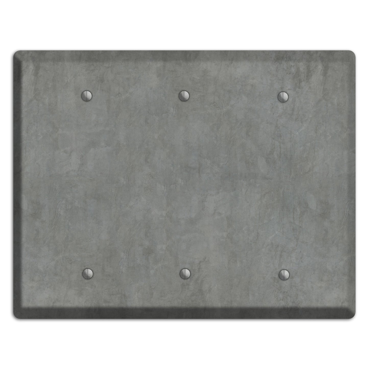 Stucco Grey 3 Blank Wallplate