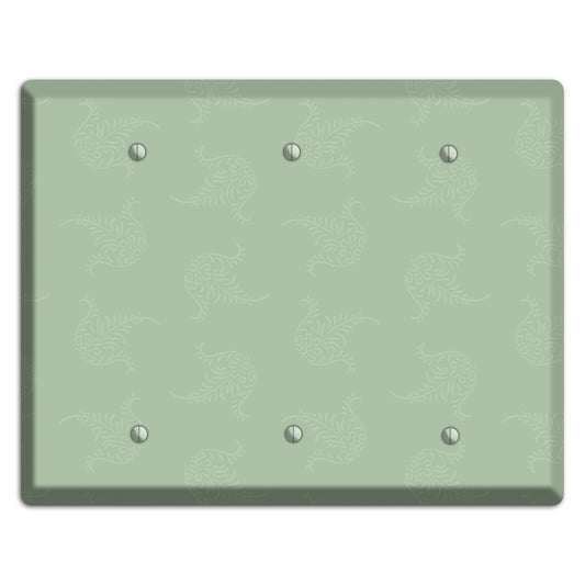 Sage Cartouche 3 Blank Wallplate