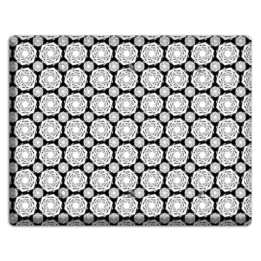 Overlay Hexagon Rotation Repeat 3 3 Blank Wallplate