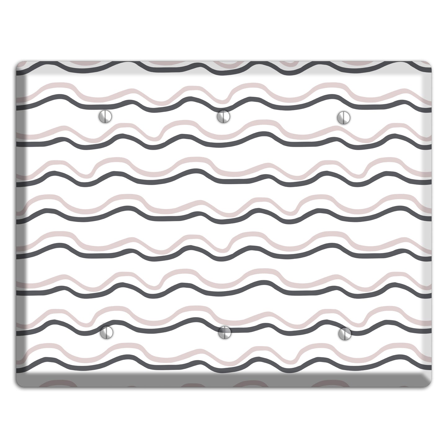 Abstract 30 3 Blank Wallplate